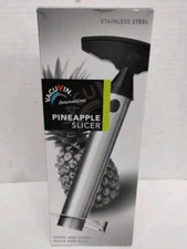 Pineapple Slicer Corer Stainless Steel Fruit Tool with  Instructions VacuVin 