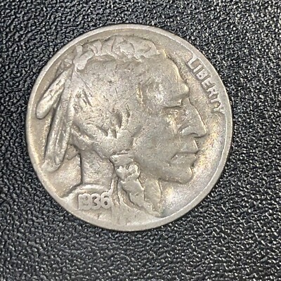 1936 P Buffalo Nickel Indian Head AS SHOWN Free Shipping /Lot B466