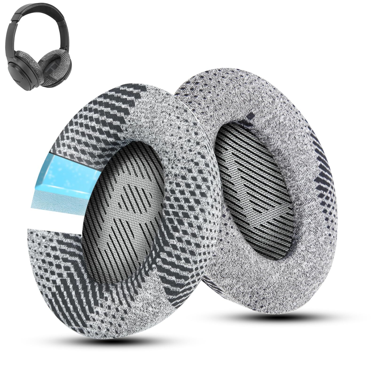 Cooling-Gel QuietComfort 35 / QC35 ii Replacement Ear Pads for Bose Headphone...