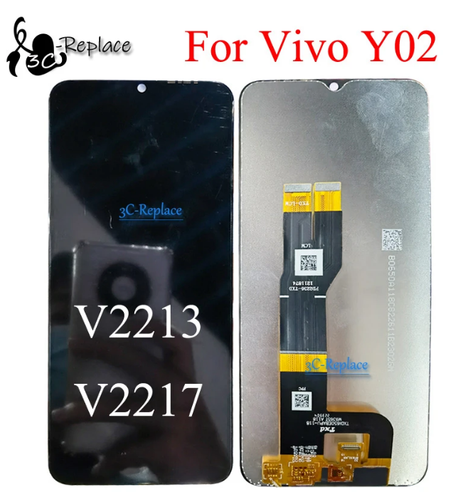 6.51 Inch For Vivo Y02 2022 V2213 V2217 LCD Display Touch Screen