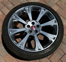Jaguar Xj Xk Orona Polished 20 Front Oem Wheel Rim Tire
