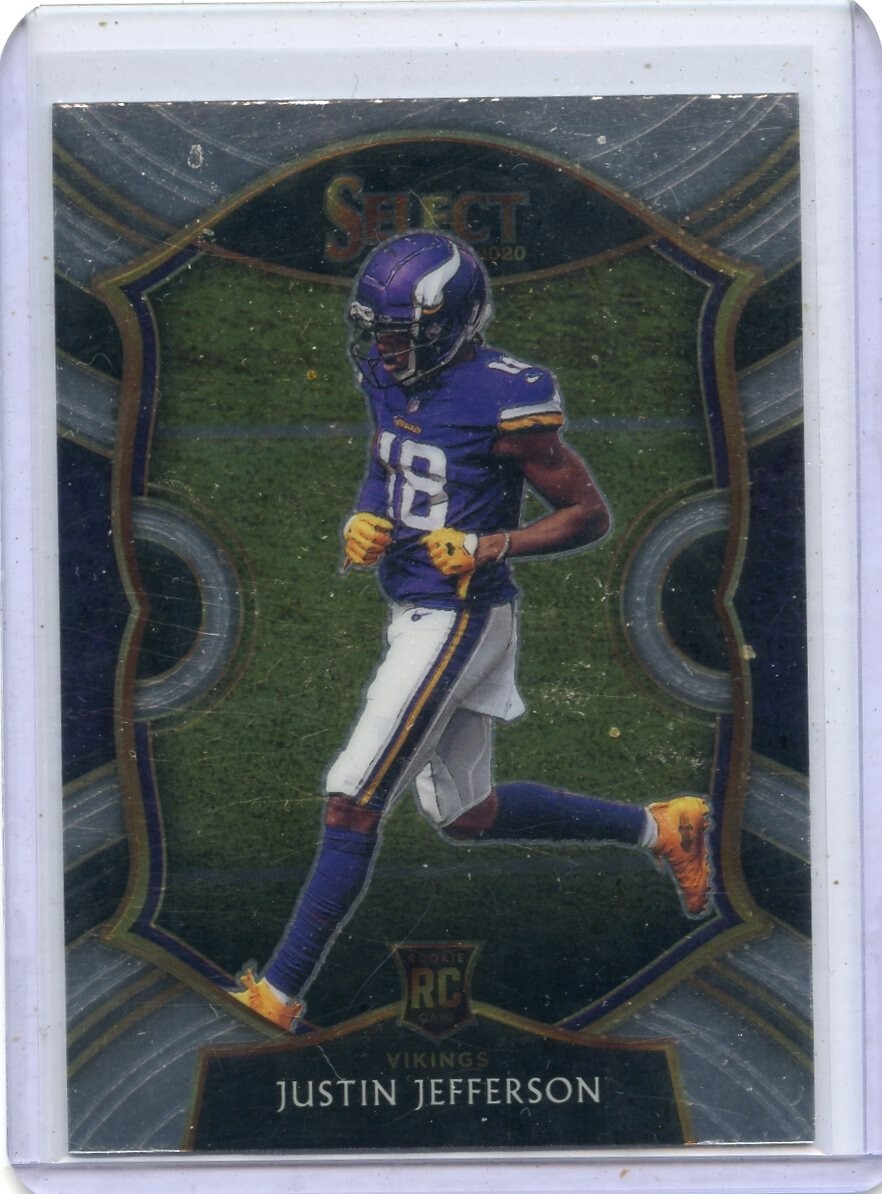 2020 PANINI SELECT #61 JUSTIN JEFFERSON ROOKIE RC MINNESOTA VIKINGS 110722