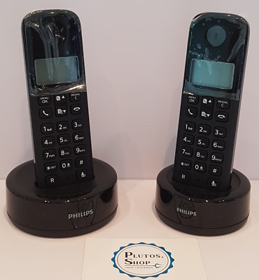 Philips Haus Telefon Schnurlos - D160 - DECT Duo - Sprache ENGLISCH