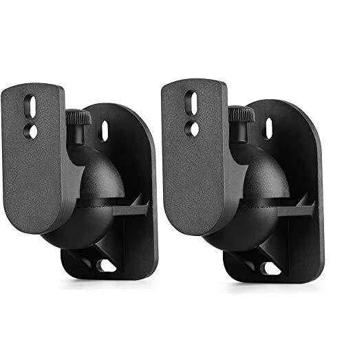 Satellite Speaker Mount, Fits 2 Speakers, 11 lbs 2 Pack Black