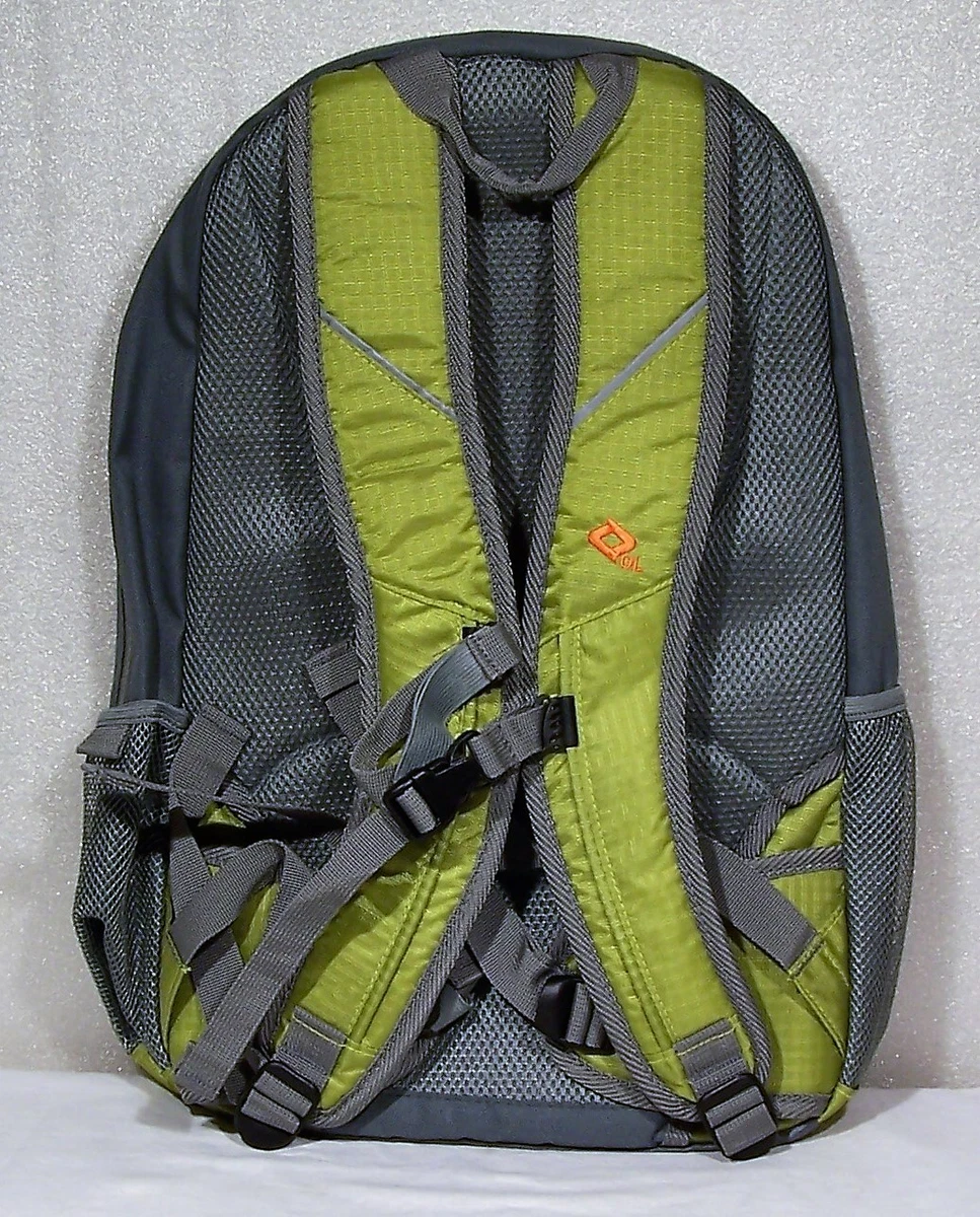 Outdoor Life Vector 30 Backpack School Hiking Padded Laptop Lime Green Gray  NEW | eBay