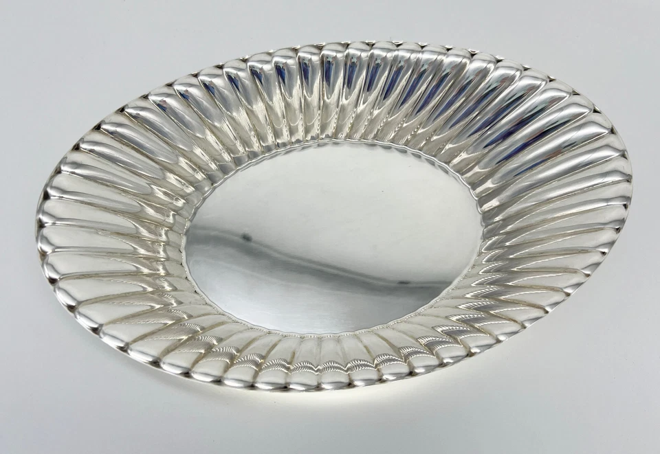 Cuenco de verduras ovalado American 1949 925 de plata esterlina Reed & Barton Jubilee X300 Foto 2 de 4