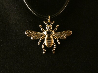 Anhänger Biene mit Kette 24 Karat Vergoldet Charm Imme Honeybee klein