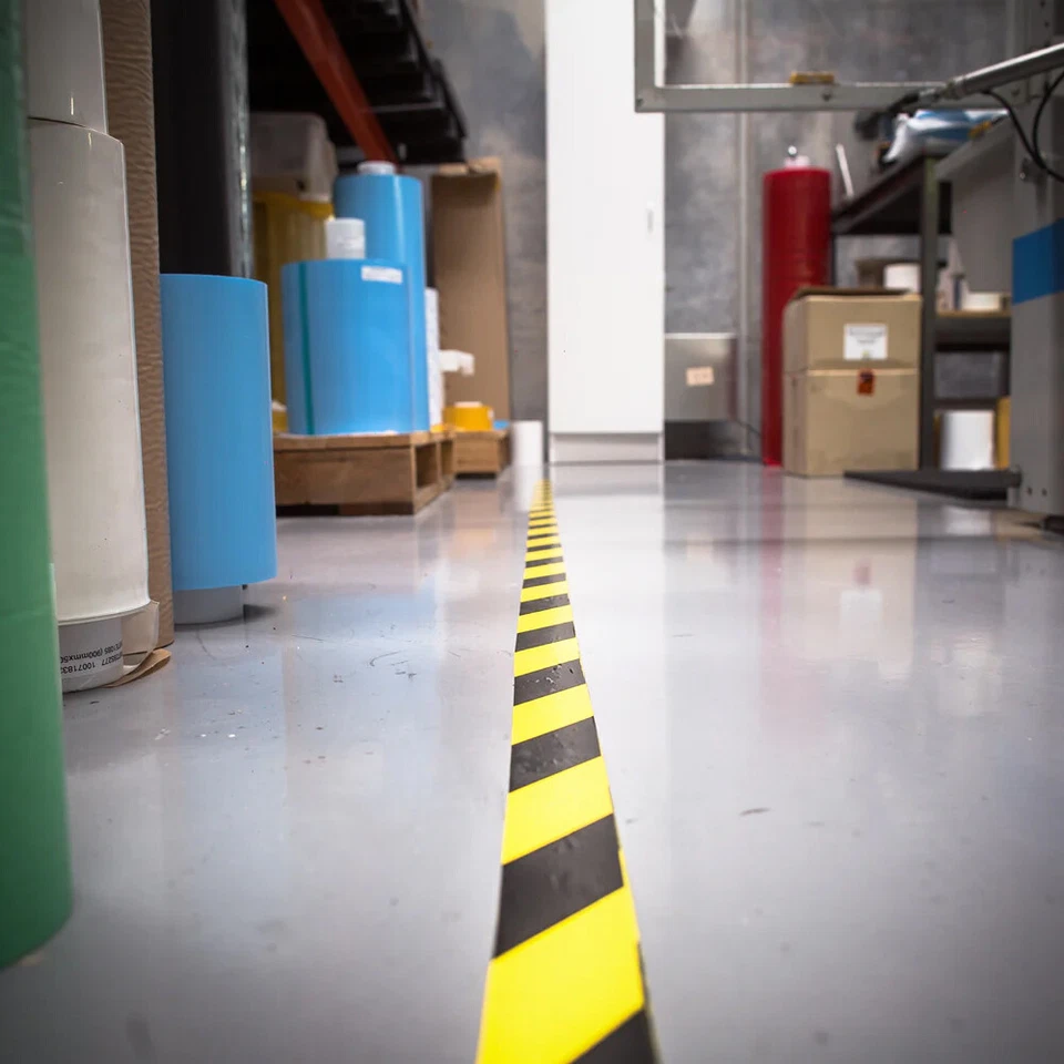 30m Black Yellow Reflective Adhesive Safety Tape Warning Hazard Floor Marking - image 3 of 4