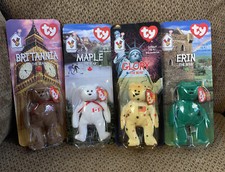 TY Beanie Babies 1999 McDonalds International Set. All 4 NIB retired t2 