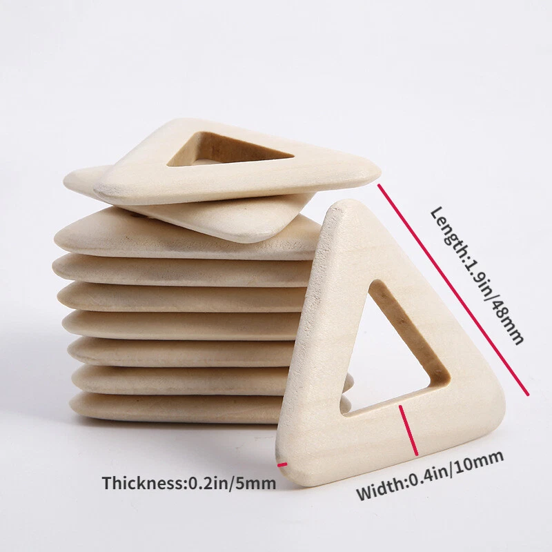 30 Perline di Legno perlina per Braccialetti e Borse Fai Da Te