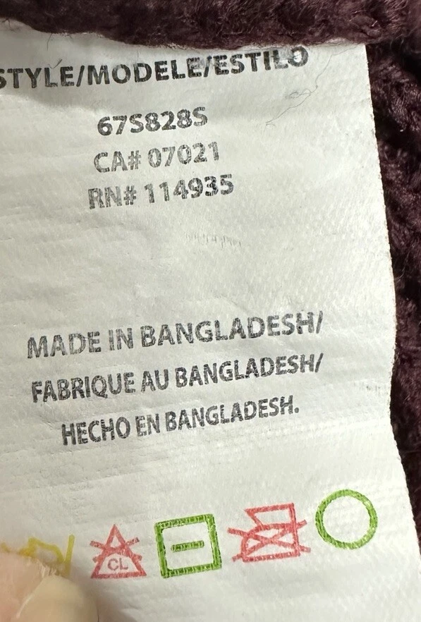 RD стиль красный женщин длинным рукавом открытые стороны туника свитер sz S GUC - Изображение 4 из 4