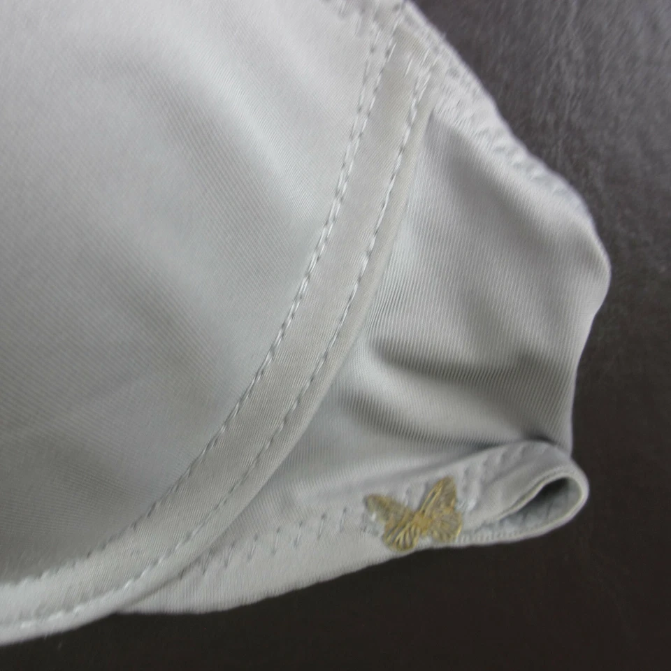 Sujetador Jessica Simpson 36C Gris Encaje Acolchado Con Aros Cierre Ajustable Espalda Foto 4 de 4