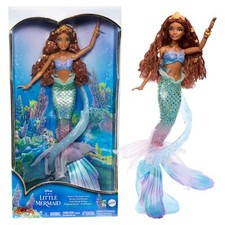 	Disney The Little Mermaid Deluxe Mermaid Ariel Doll with Iridescent Tail Hair	