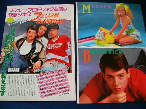 1980s Matthew Broderick Japan 20 Clippings FERRIS BUELLER'S DAY OFF VERY RARE - 第 2/11 張圖片