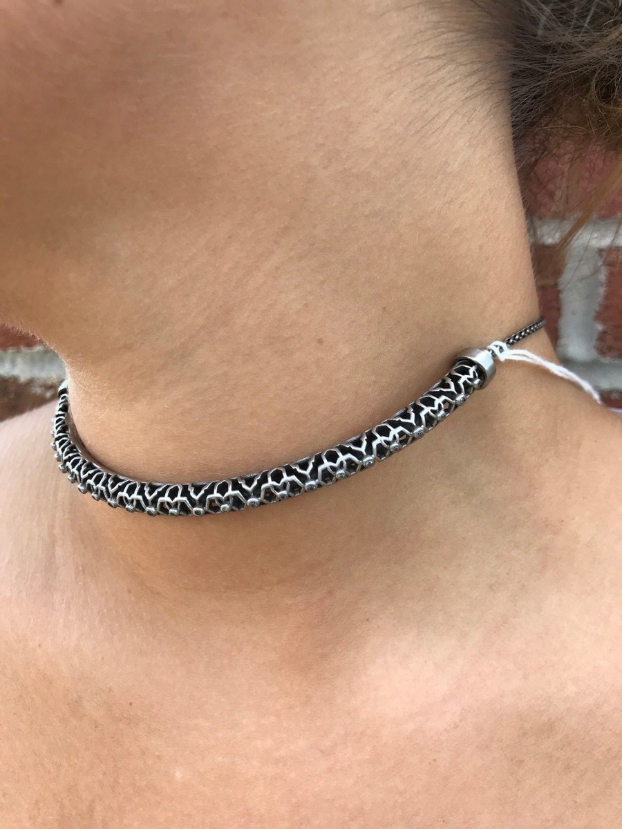 💖🌟NWT Kendra Scott Lucy Necklace in Antique Silver Metal 🌟💖 View 4