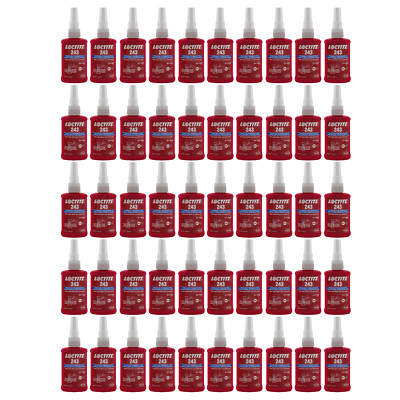 50 X Bottles Loctite 243 Blue Threadlocker Medium Strength - 50ml Size