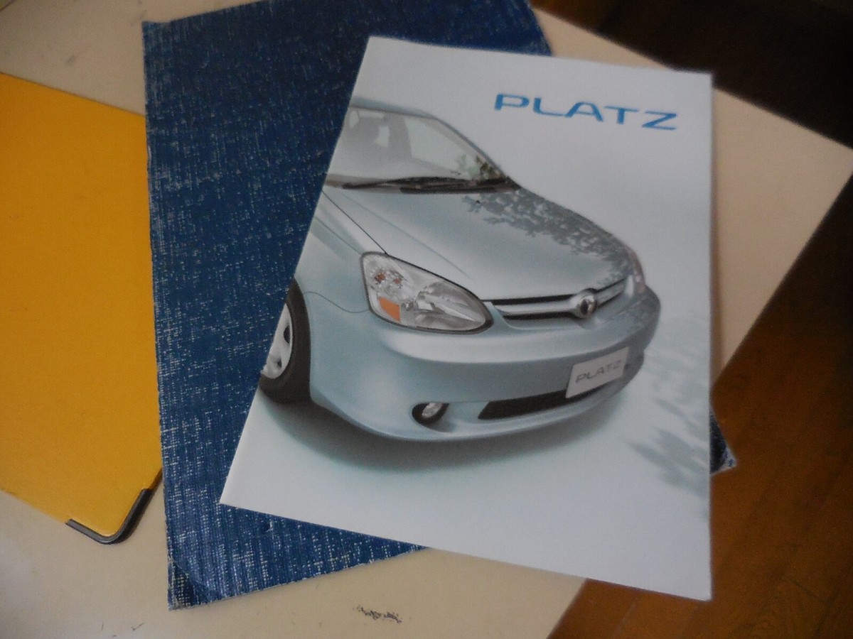 Toyota PLATZ Japanese Brochure 2002/08 12/16/11 1NZ-FE 1SZ-FE 2NZ