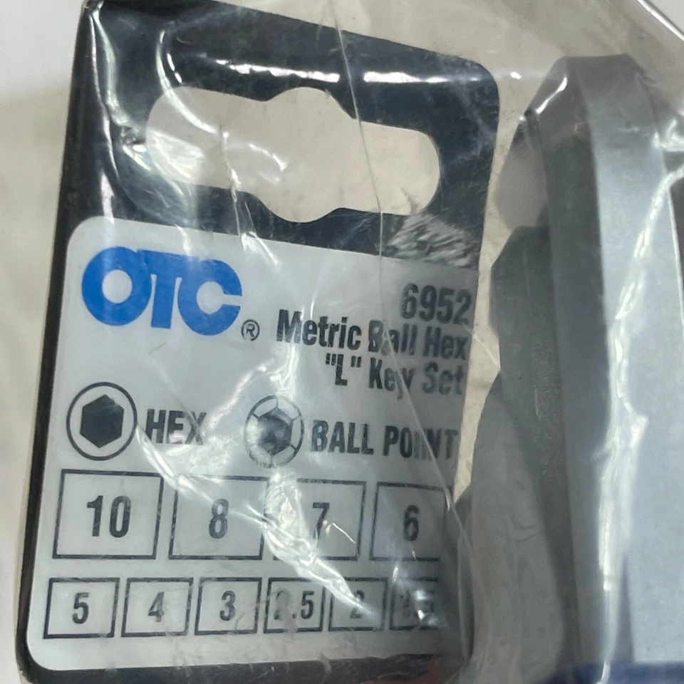 Metric Ball Hex "L" Keys 1.5mm-10mm - 10 Piece Set OTC 6952 - Image 4 of 4