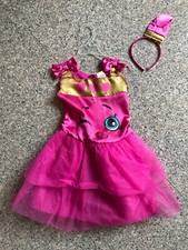 Girls Shopkins Lippy Lips Beauty Character Dress Costume Small  4 to 6 Fast Ship