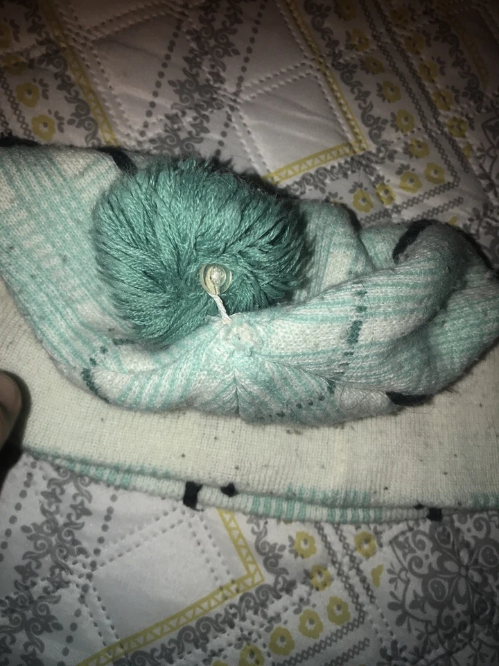 De colección Rome SDS Adulto Blanco Verde Pom Snowboard Gorro Medias Gorra Raro Foto 4 de 4