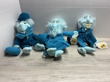 Vintage Disney Haunted Mansion Hitchhiking Ghost Set 3 Plush Bean Bag New W/ Tag