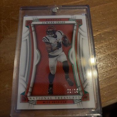 2022 Panini National Treasures Ja’marr Chase Green 1/10. 1stOff The Print