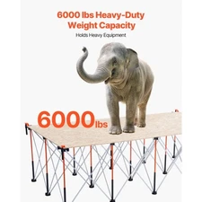 VEVOR Portable Folding Workstand, 8.05 x 4.13 ft Collapsible Workbench, 6000 lbs