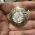 Working Rare Vintage Timex Mechanical Pendant Watch Gold Tone tested 35mm