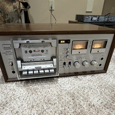 Sansui SC-3100 Stereo Cassette Deck with Wood Case and VU Meters