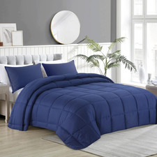 Oversized King Comforter 128X120, Lightweight Quilted down Alternative Duvet Ins