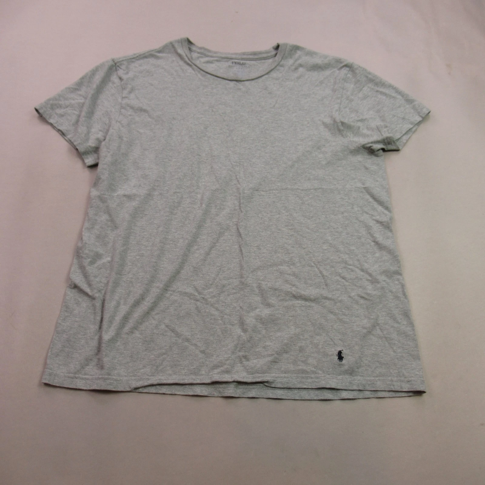 Polo Ralph Lauren Men's Classic Fit T-Shirt Size L Large Heather Gray Cotton Tee