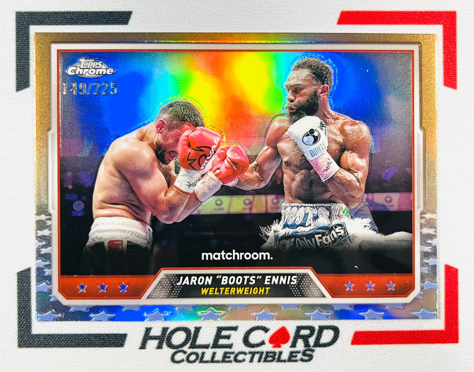 JARON “BOOTS” ENNIS 2024 Topps Chrome Boxing #42 Bronze Refractor 149/225