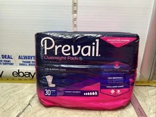 Prevail Incontinence Bladder Control Overnight Pads  30 Count REGULAR  GEL TECHN