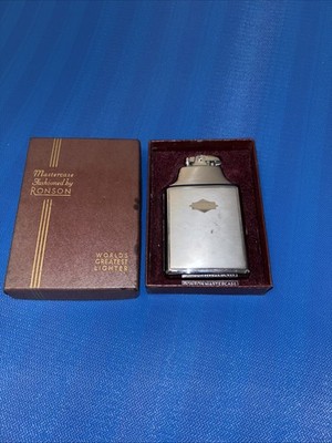 Vintage Standard Ronson Mastercase Cigarette Case Lighter In Working Condition.