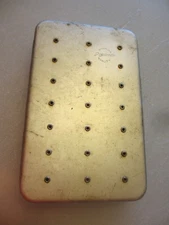 Fly Fishing Box PERRINE "Sterling Quality" Aluminum Locking Inner Door MINT