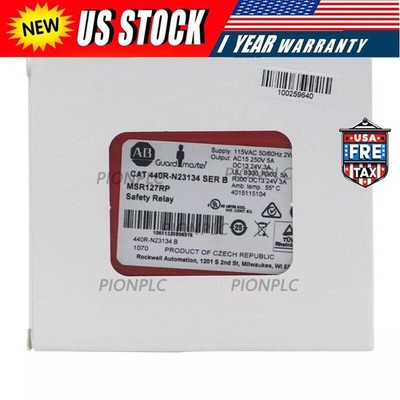 440R-N23134 AB MSR127RP SAFETY RLY 115VAC 3NO+1NC OUTPUTS GENUINE NEW