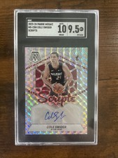 2023-24 Panini Mosaic Scripts Cole Swider SGC Auto 10 Mint 9.5