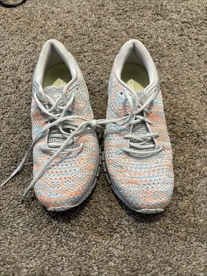ASICS Gel Quantum 360 Knit Grey Orange Multi Women's Shoes T890N Sz 8