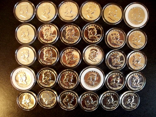 FRANKLIN HALF DOLLAR LOT (PROOF) 1957 & 1958