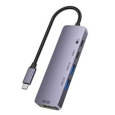 5-in-1 USB Hub for MacBook Switch2, USB Docking Station with 4K60Hz HDMI, USB...