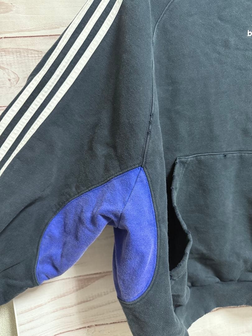 USED RARE AND SOLD-OUT ITEM! BALENCIAGA X ADIDAS COLLABORATION HOODIE, SIZE 1 image 7