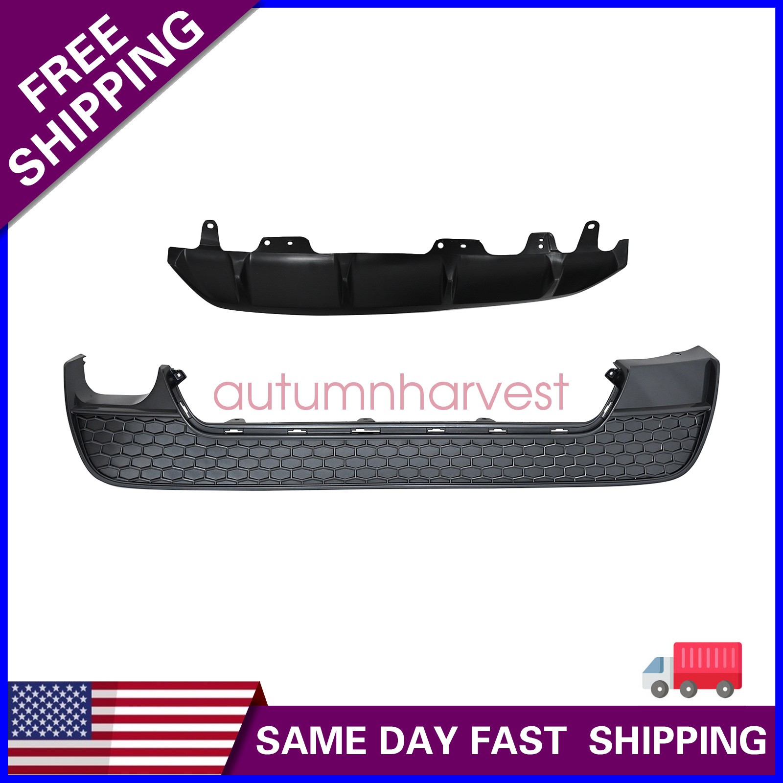 Fit For 2020-2022 Toyota Corolla SE/XSE Honeycomb Rear Bumper Valance Cover