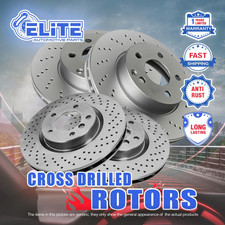 Front Rear Cross Drilled Rotors For 2001-2005 Mazda Miata Sport Suspension Front Rear Cross Drilled Rotors For 2001-2005 Mazda Miata Sport Suspension