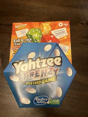 Hasbro Gaming Yahtzee Frenzy Dice & Card Game - Fast-Paced Fun for Ages 8+