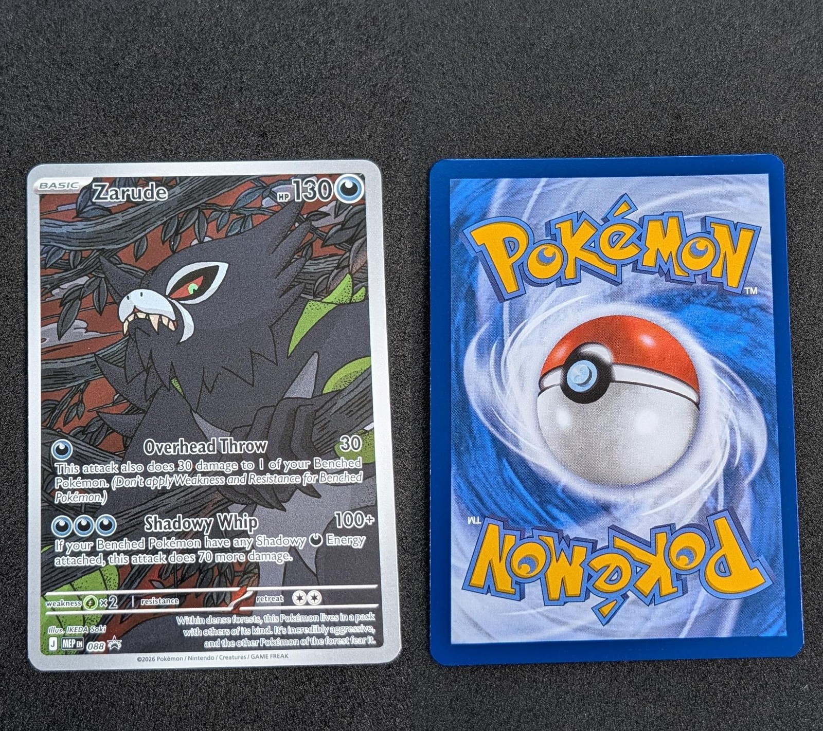 Zarude 088 Holo Promo ME: Mega Evolution Promo Pokemon Near Mint