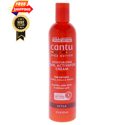 Shea Butter Moisturizing Curl Activator Cream 12 Fl Oz (Pack of 1), Cranberry