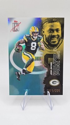 JOSH JACOBS 2025 TOPPS SIGNATURE CLASS TEAL /225 #22 PACKERS Q6262