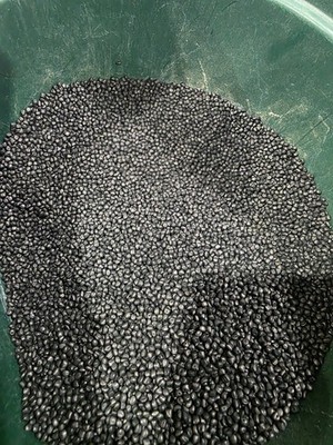 PE Black Plastic Pellets Resin Material Injection Molding 5 Lbs Polyethylene 