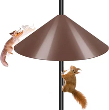 19 Inch Squirrel Baffle Brown 1 Pack for Bird Feeder Pole Squirrel Guards for Sh