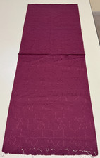 Japanese Vintage Kimono Fabric cloth Boro silk Purple tradition 38.5x13.7 in